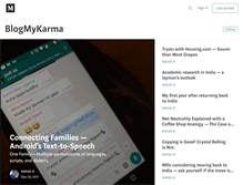 Tablet Screenshot of blogmykarma.com